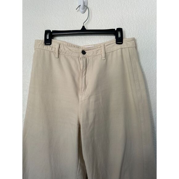 Carly Jean Los Angeles Jaymee Stone Vintage Wide Leg Jeans in Natural Size 9 - Picture 5 of 12